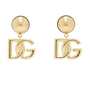 DOLCE&GABBANA
Gold 'DG' Logo Clip-On Earrings